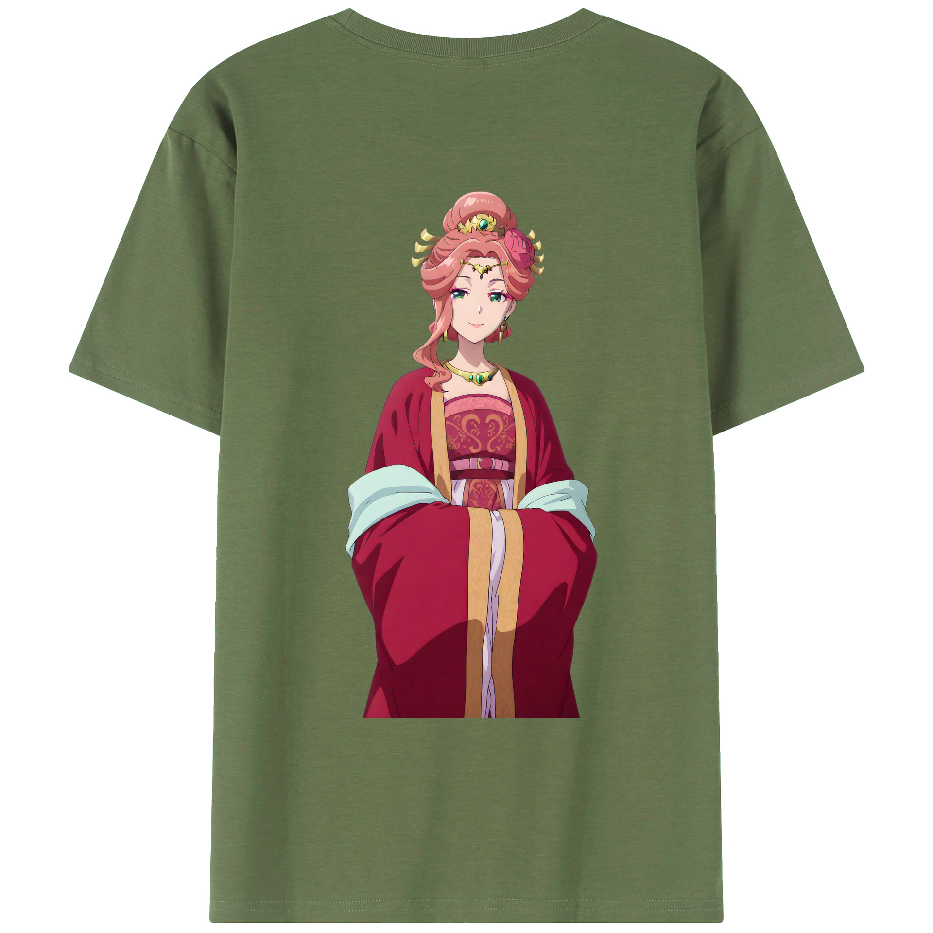 （画像用） 薬屋のひとりごと The Apothecary Diaries 綿100％ メンズ半袖Tシャツ（バックプリント） 通気性